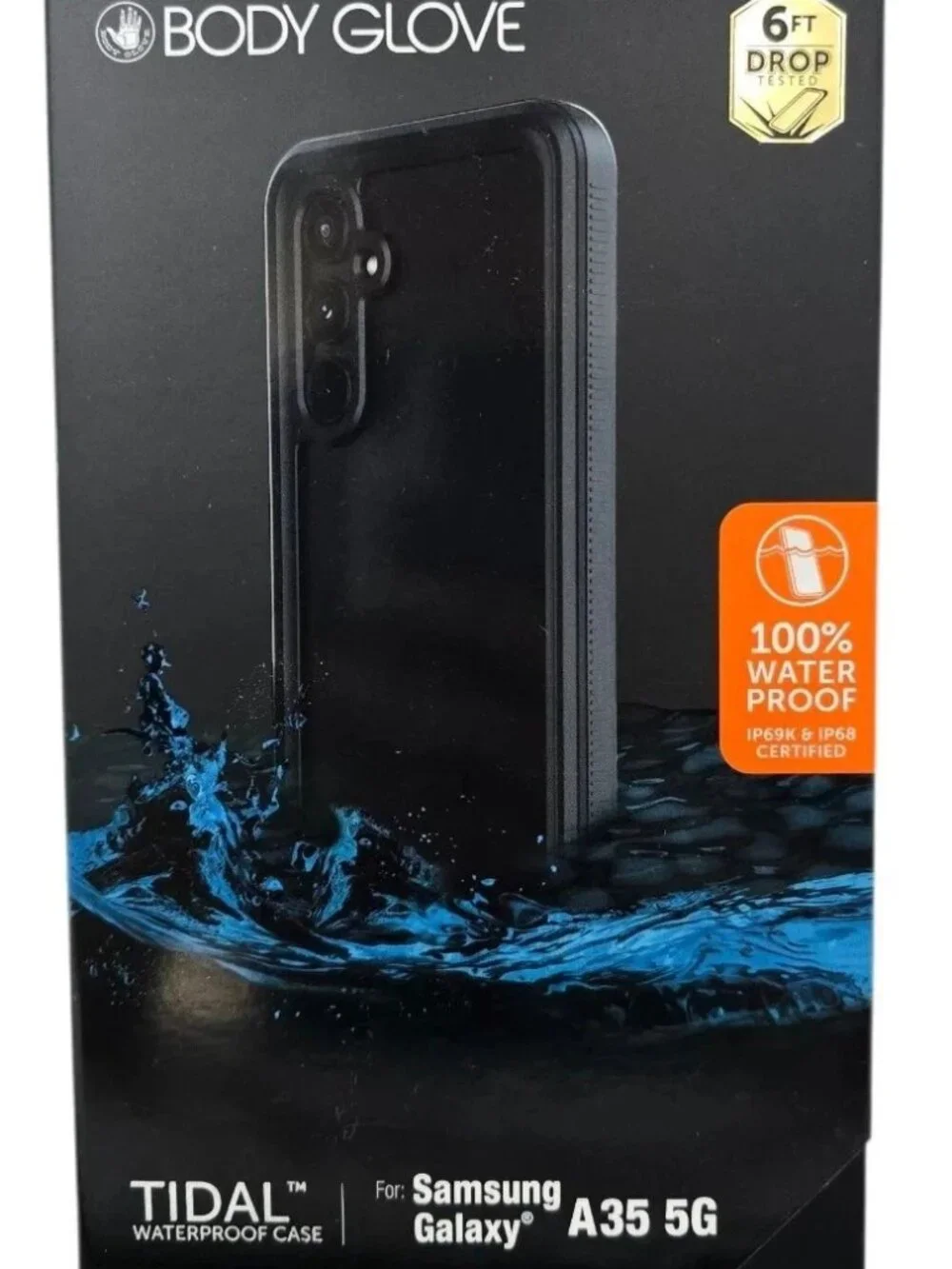 Samsung Galaxy A35 5G Body Glove Tidal Waterproof Case Black Gray New